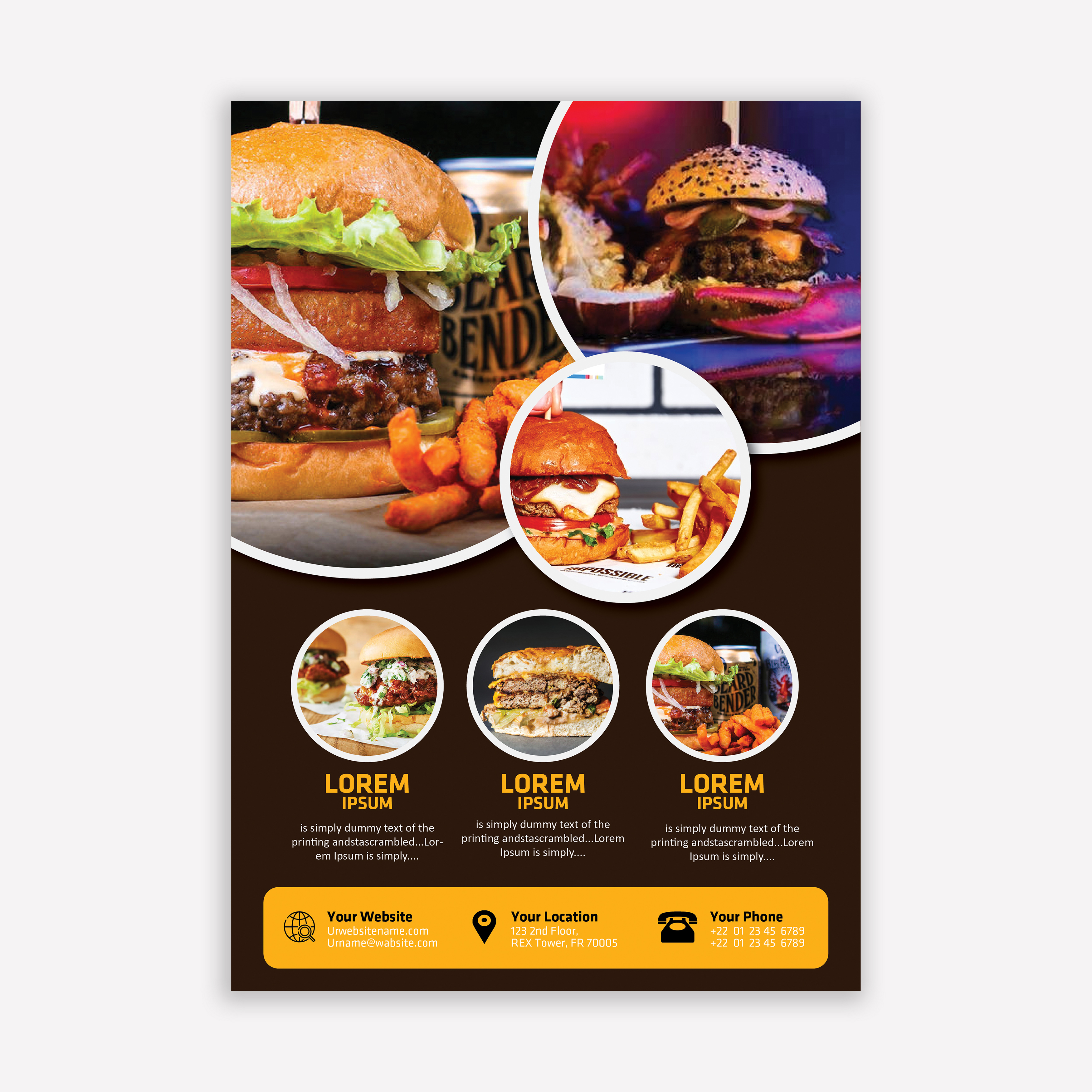 Food brochure 556713 Vector Art at Vecteezy