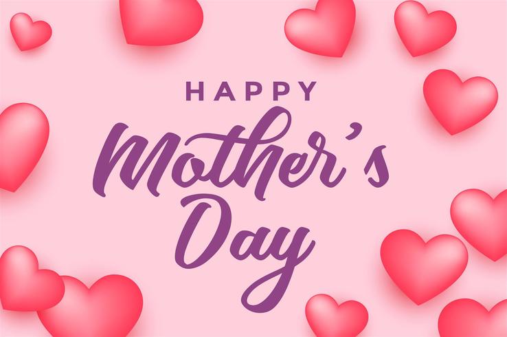 mothers day greeting card. happy mother s day elegant calligraphy banner lettering vector text in frame background.