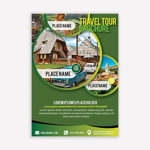 Travel brochure vector