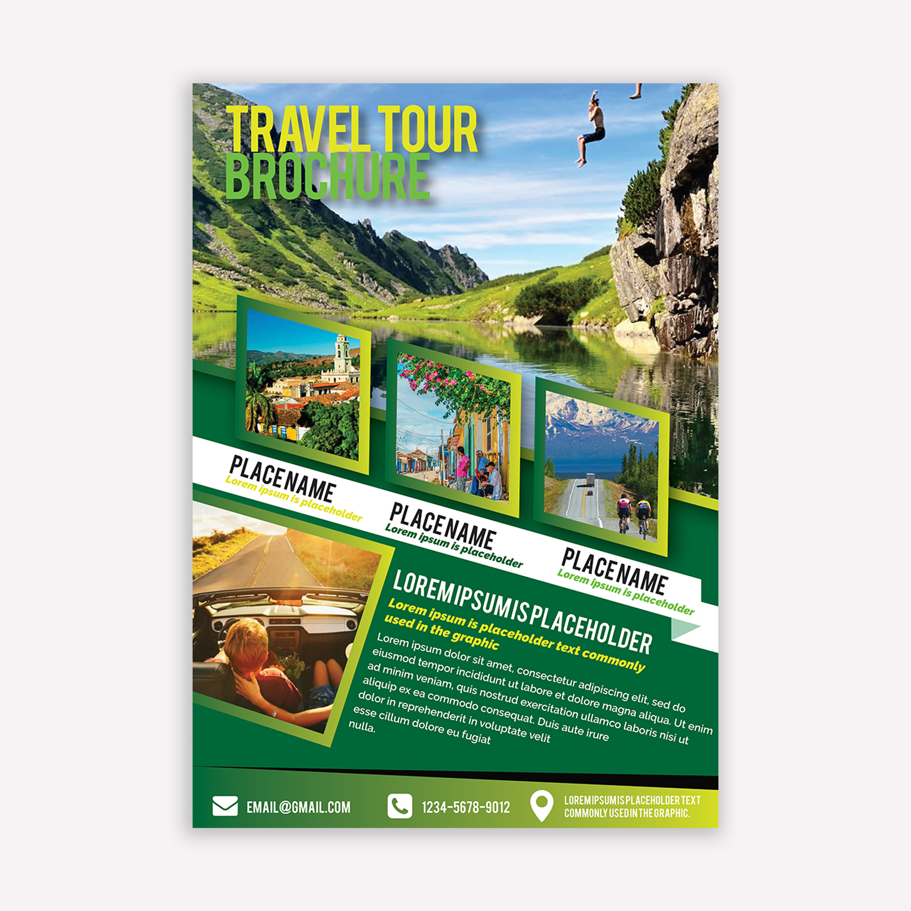 travel brochure logo