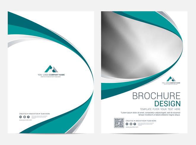 Brochure Layout template, cover design background vector