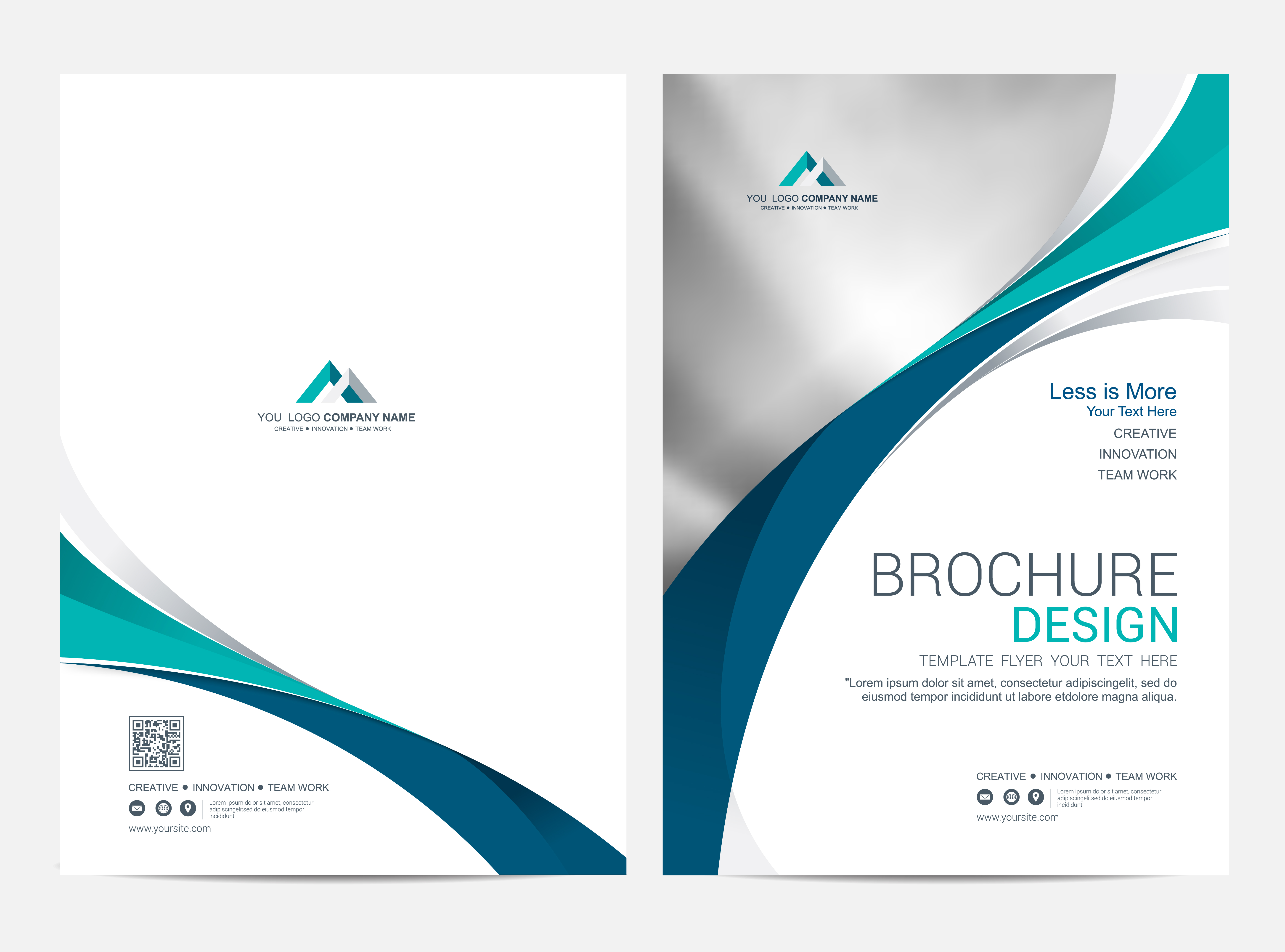 Brochure Layout Template Cover Design Background 556910 Vector Art At