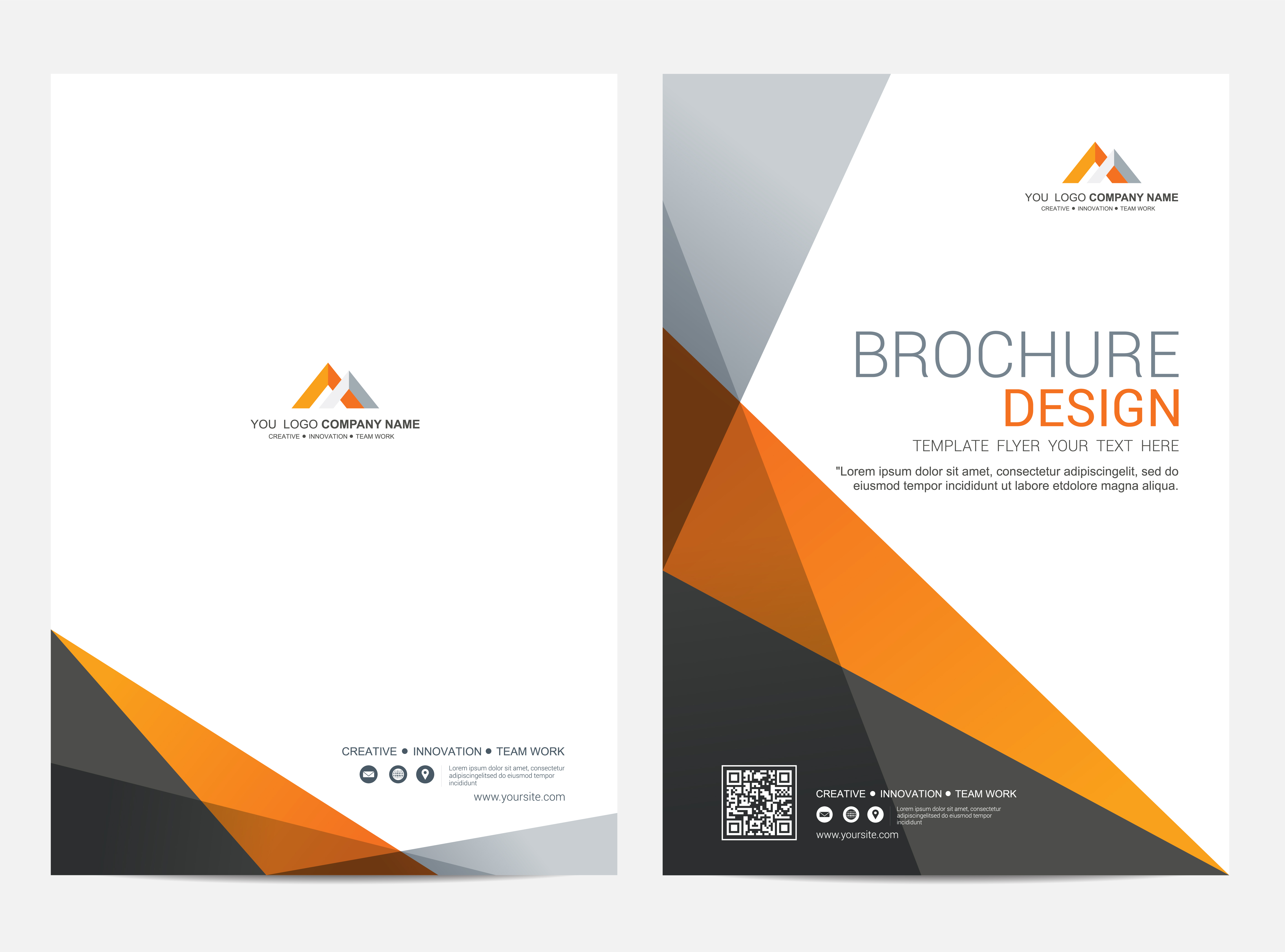Brochure Layout Template Cover Design Background 556912 Vector Art At 