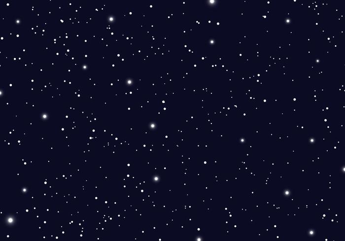 Espacio con estrellas universo espacio infinito y fondo de luz estelar. Cielo estrellado, galaxia y planetas en el cosmos. vector