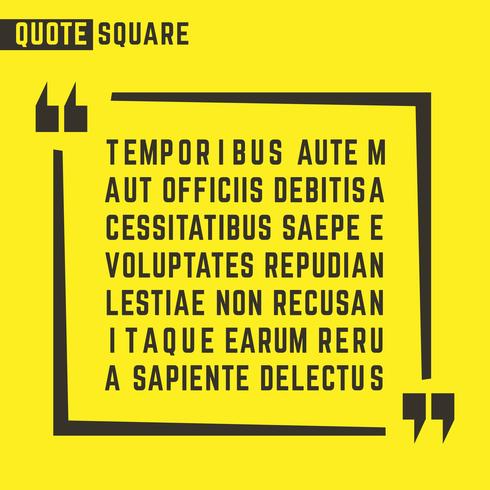 Quote speech text box vector