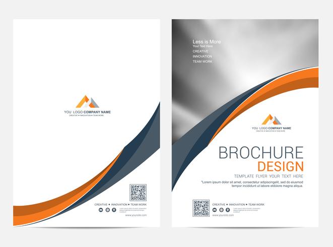 Brochure Layout template, cover design background vector