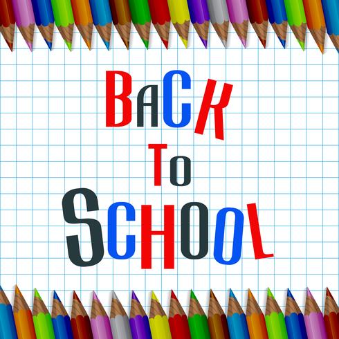 Back to School Card vector