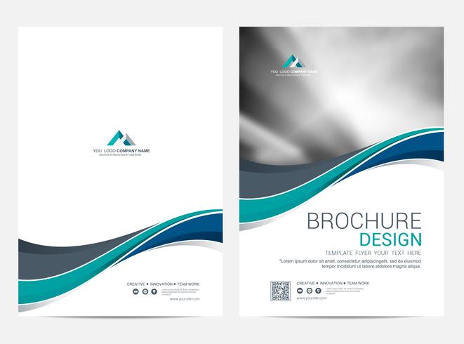 Brochure Layout template, cover design background vector