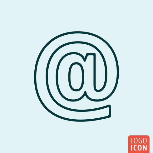 Icon line design vector