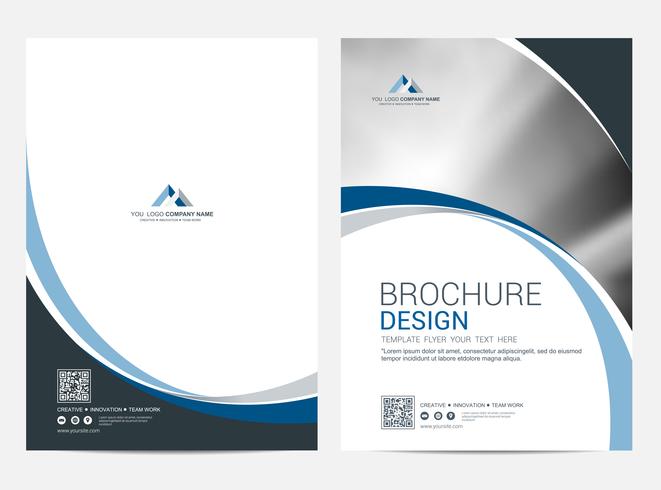 Brochure Layout template, cover design background vector