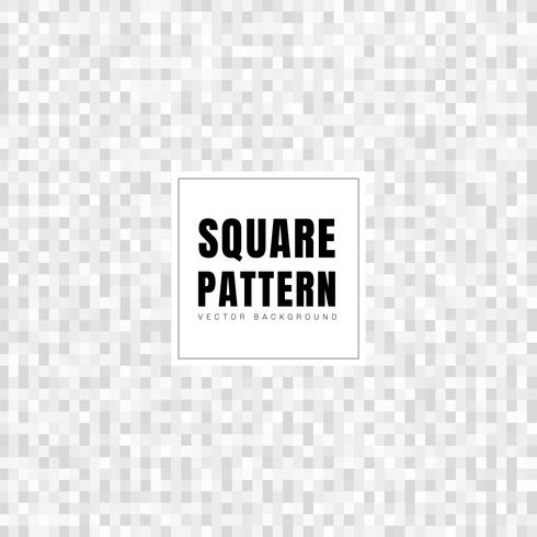 Abstract white and gray squares pattern background texture. Geometric style. Mosaic grid. vector