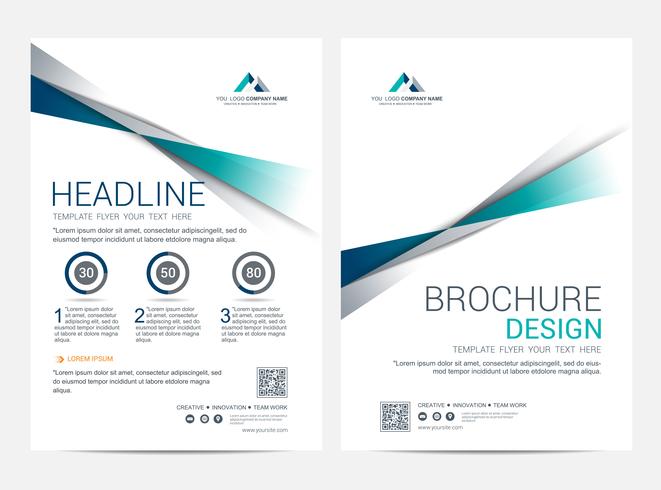 Brochure Layout template, cover design background vector