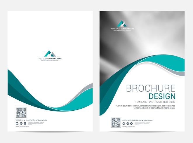 Brochure Layout template, cover design background vector