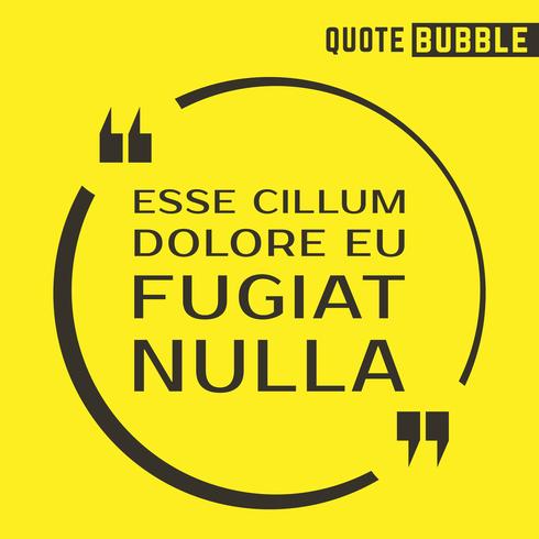 Quote speech text box vector