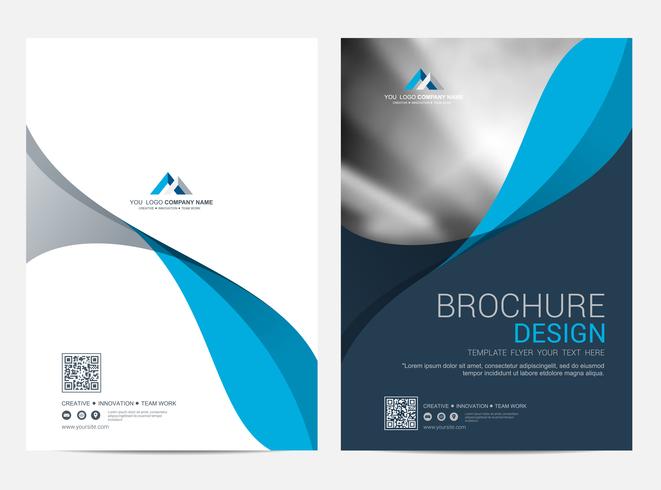 Brochure Layout template, cover design background vector