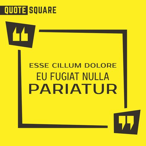 Quote speech text box vector