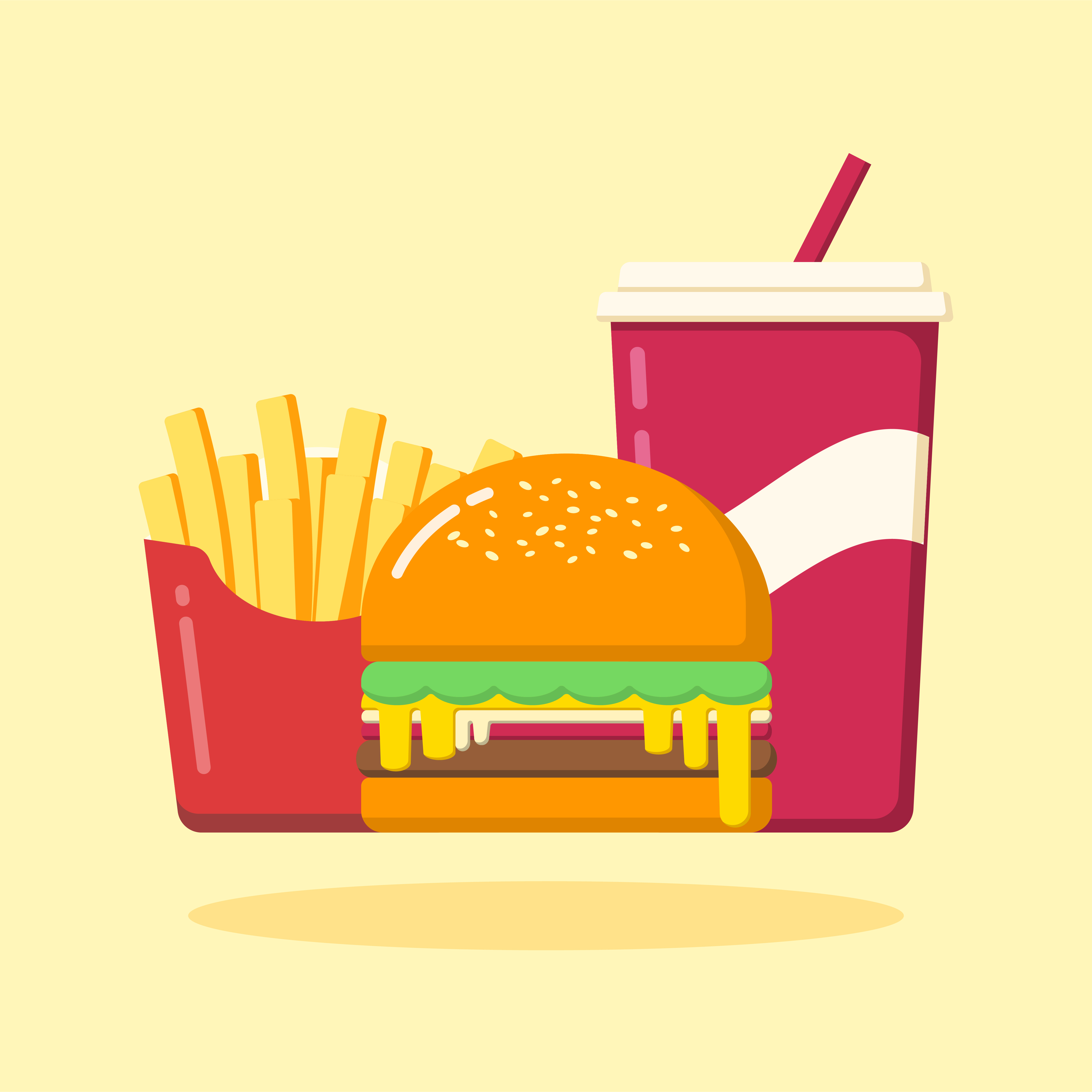 Burger Set - Download Free Vectors, Clipart Graphics & Vector Art