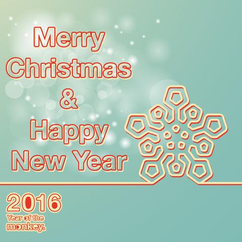 Merry Christmas New Year vector