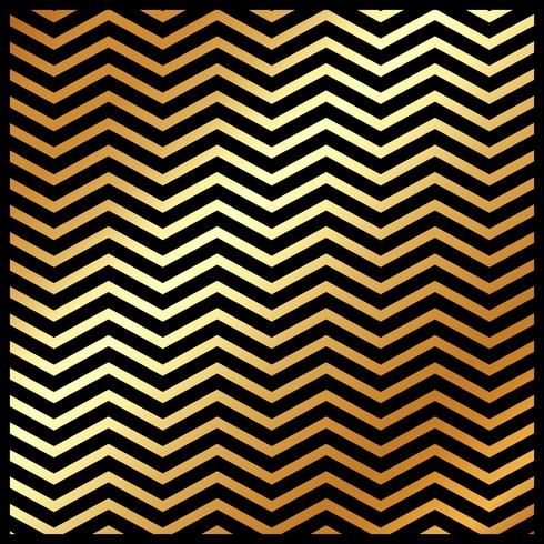 Abstract Gold Color Chevron Pattern On Black Color Background And