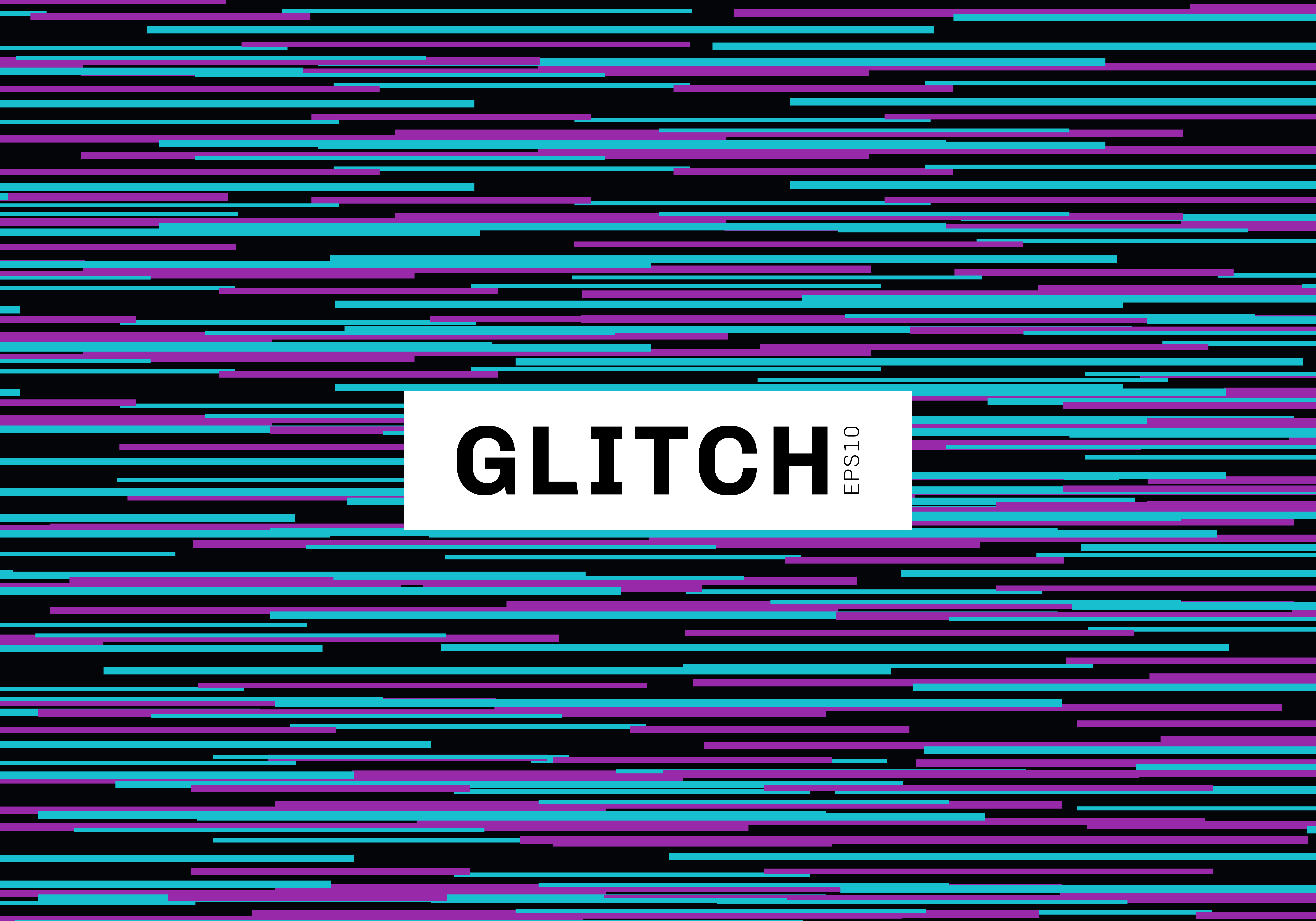 Abstract blue and purple digital glitch art on dark background texture