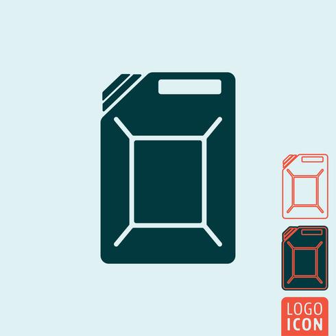 Jerrycan icon isolated vector