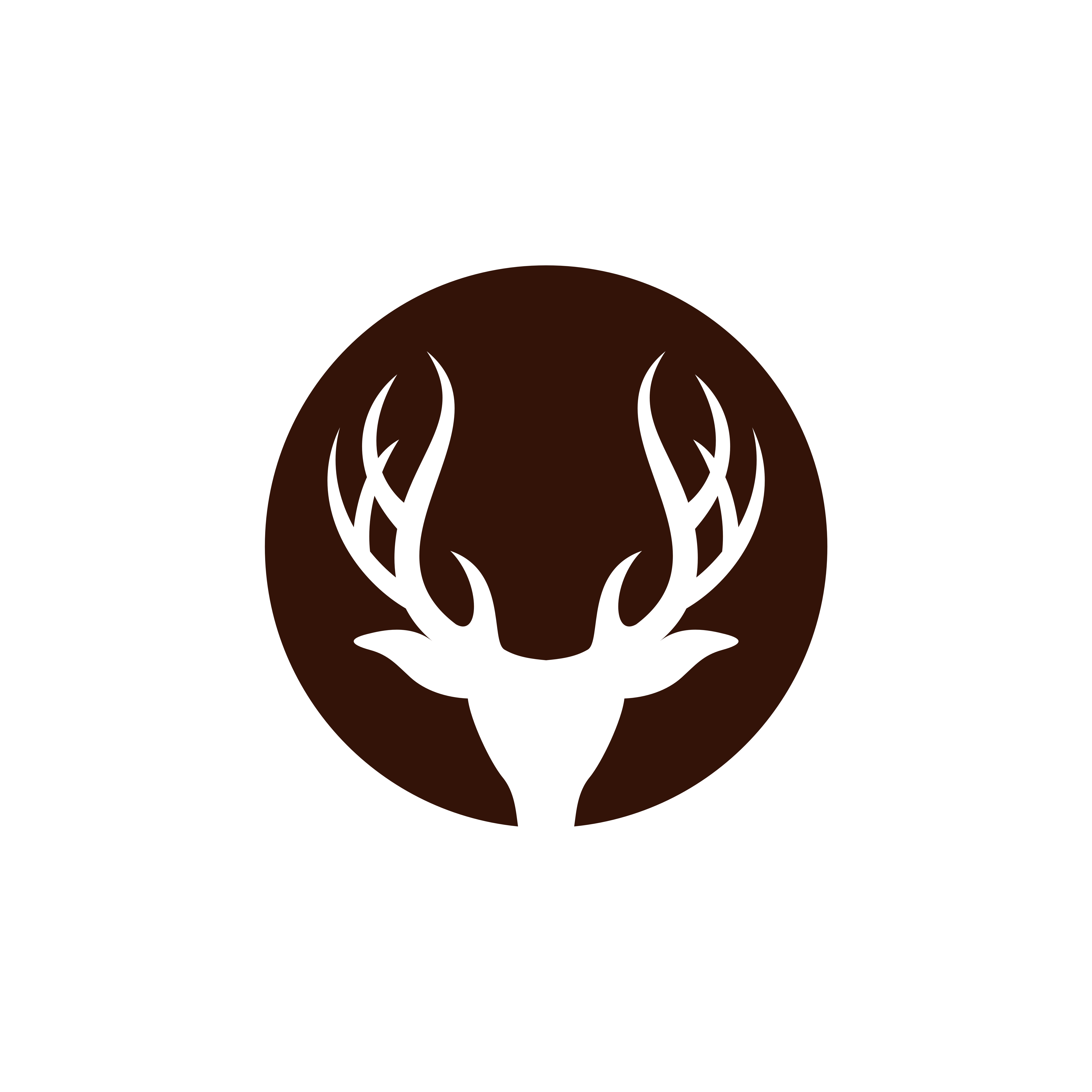 Deer Antlers vector Logo Template Download Free Vector