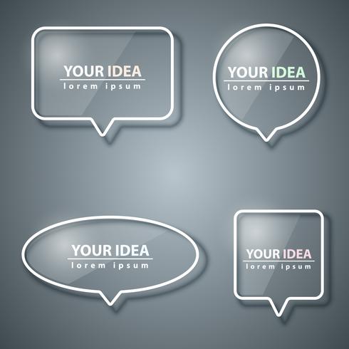 Speech bubbles icon. Dialog box info. vector