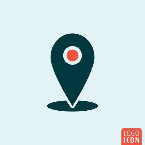 Location mark icon vector