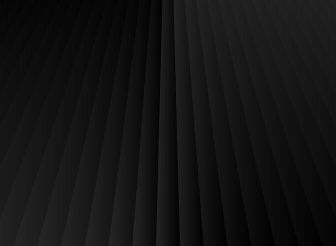 Abstract stripe geometric perspective vertical lines black and gray gradient color background. vector