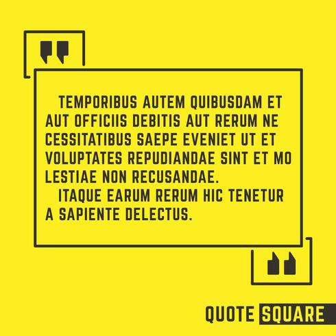 Quote speech text box vector
