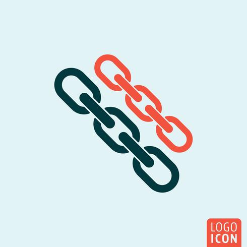 Link icon isolated vector