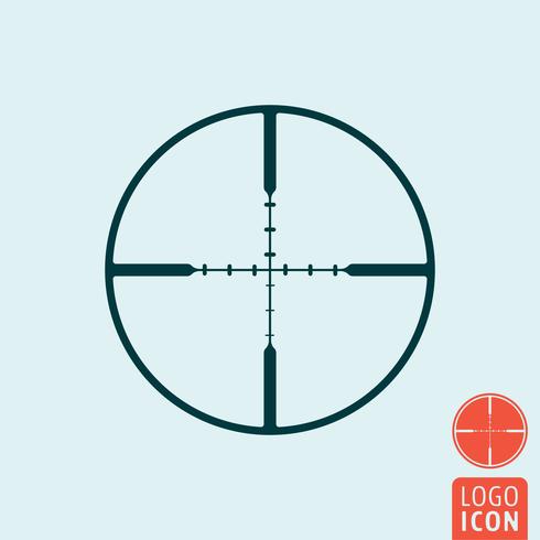 Target icon isolated vector