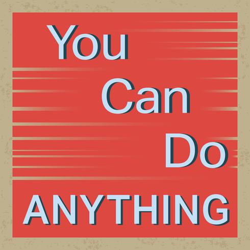 Quote motivational square vector