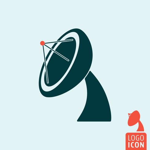 Icono de antena aislado vector