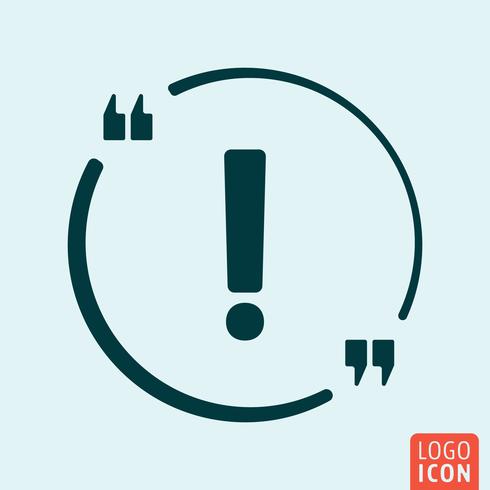 Exclamation Icon design vector