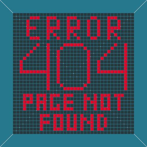 Fondo del mensaje de error vector