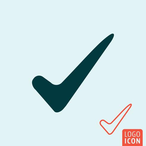 Check icon isolated vector