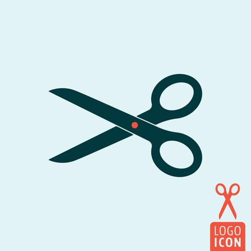 Scissor icon isolated vector