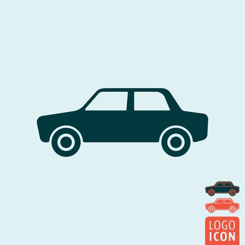 Car icon isolated vector