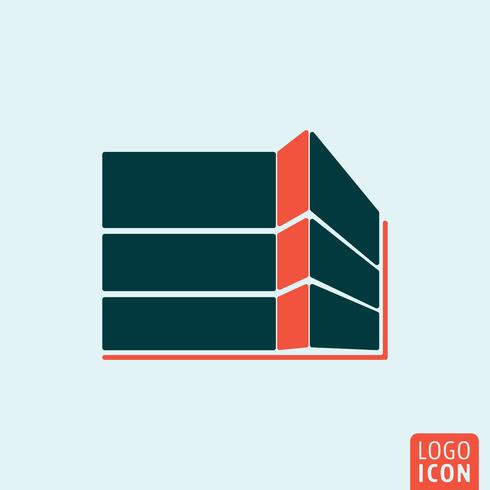 Icono de construcción de edificio vector