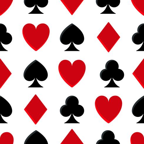 Casino poker seamless pattern vector