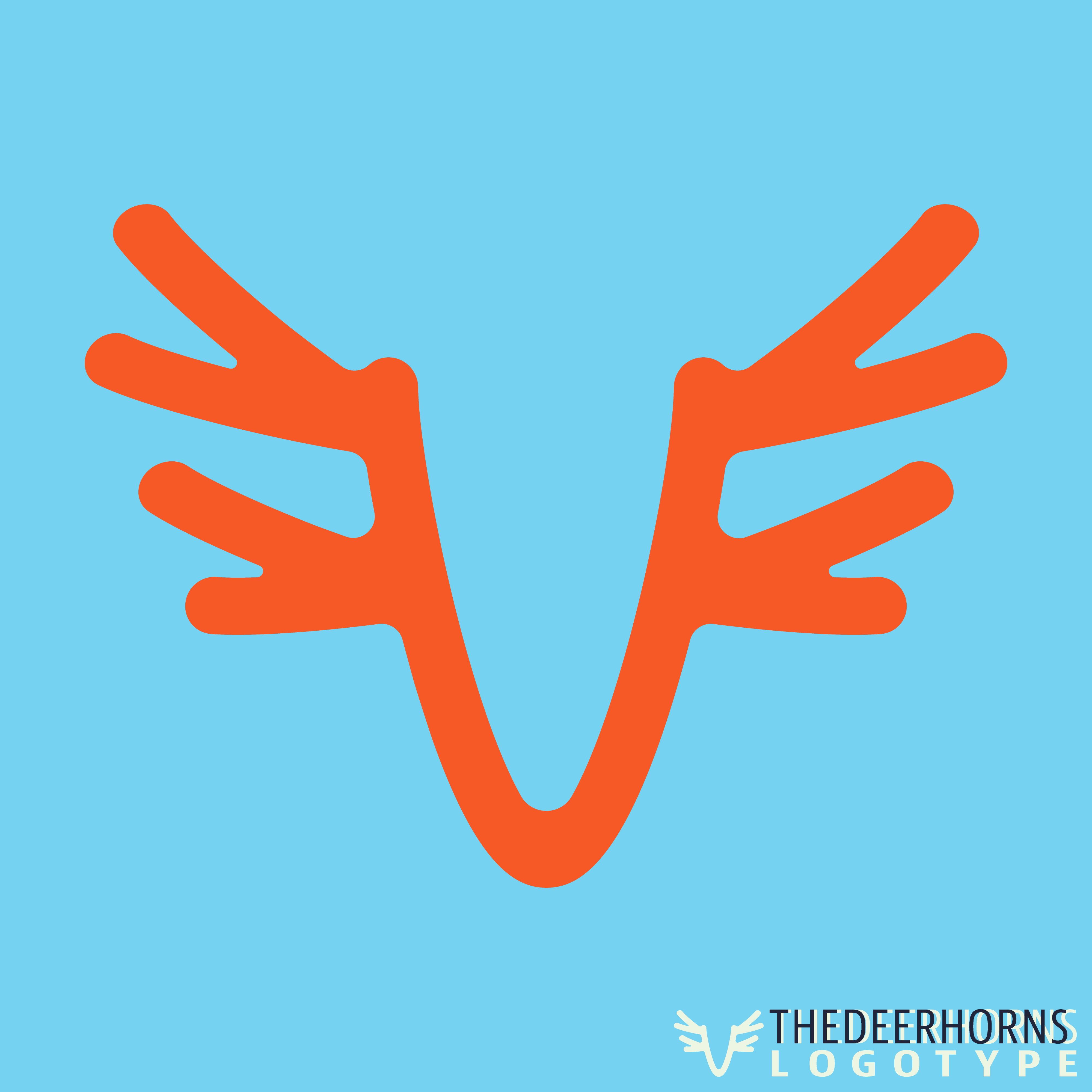 Deer horns symbol 557543 Vector Art at Vecteezy