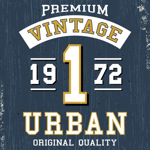 Vintage urban poster vector