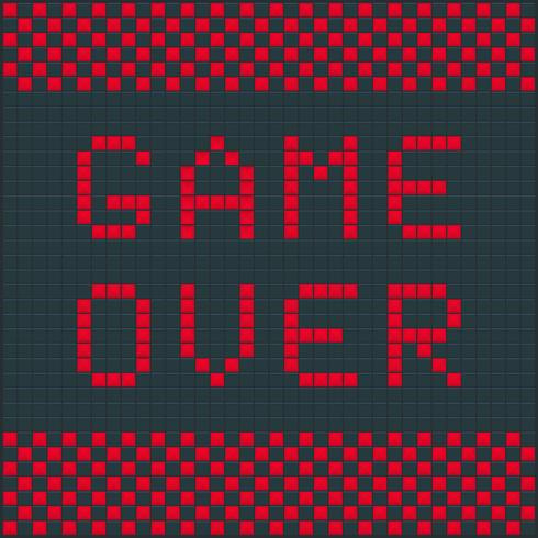Old game over vector