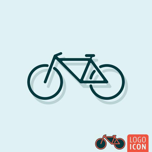 Bicycle icon isolated. vector