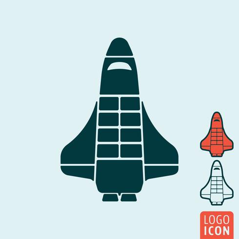 Shuttle icon isolated vector