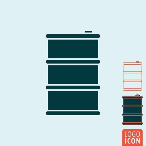 Barrel icon isolated vector