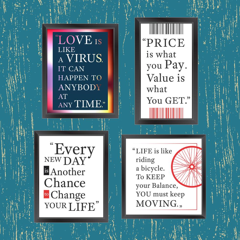 Quotes motivation frame 557650 Vector Art at Vecteezy