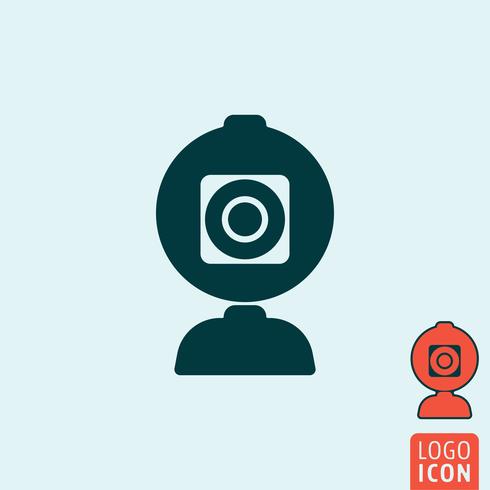 Web camera icon isolated vector