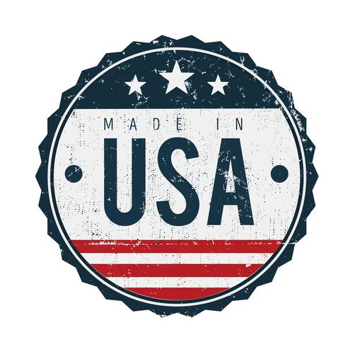 Made In USA Vintage Badge Seal 557728 Vector Art at Vecteezy